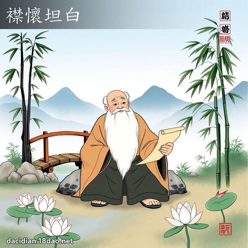 襟怀坦白 配图