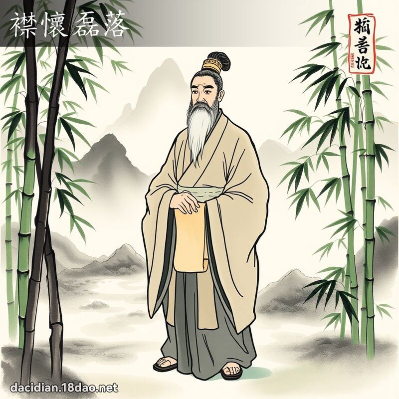 襟怀磊落 配图