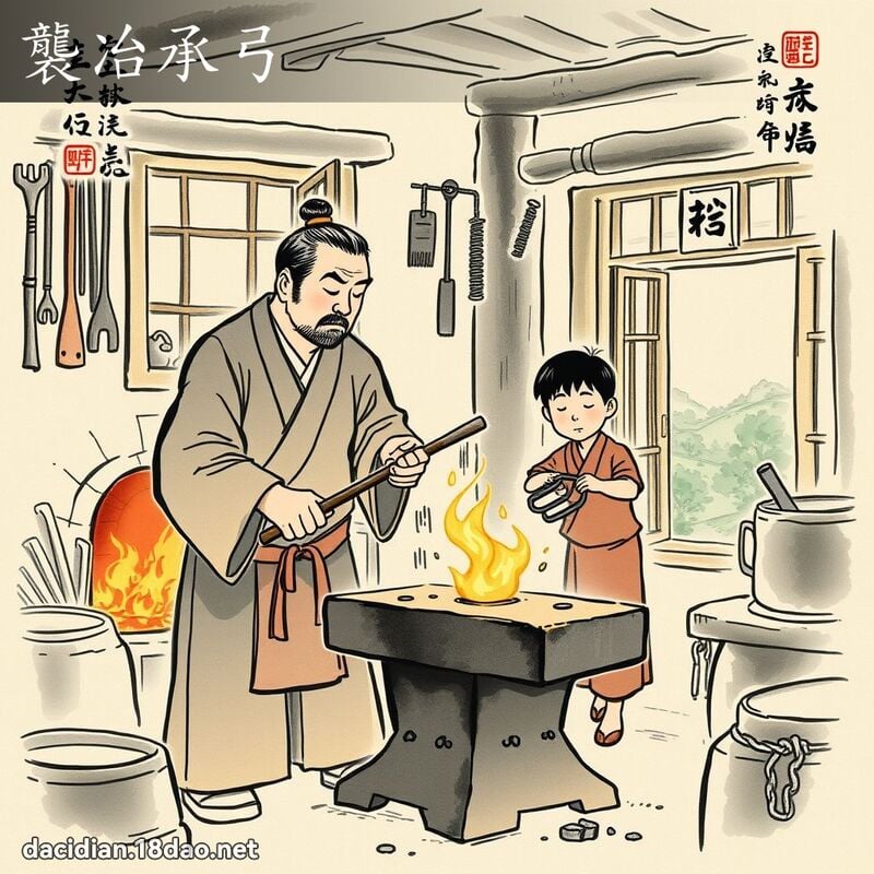 袭冶承弓 配图