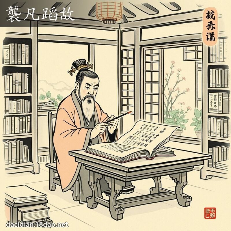 袭凡蹈故 配图