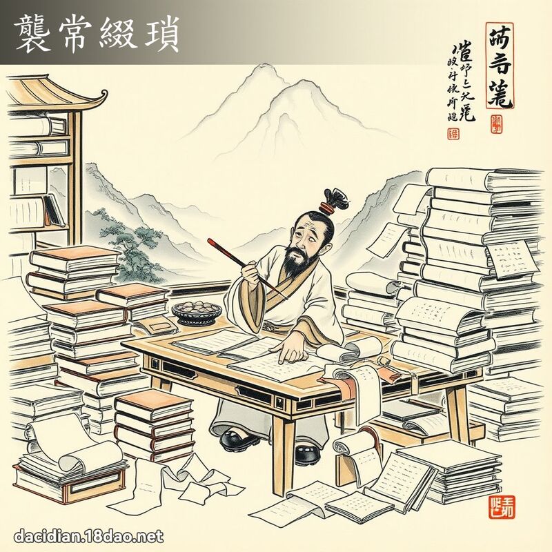 袭常缀琐 配图