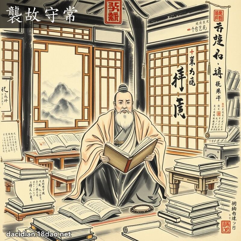 袭故守常 配图