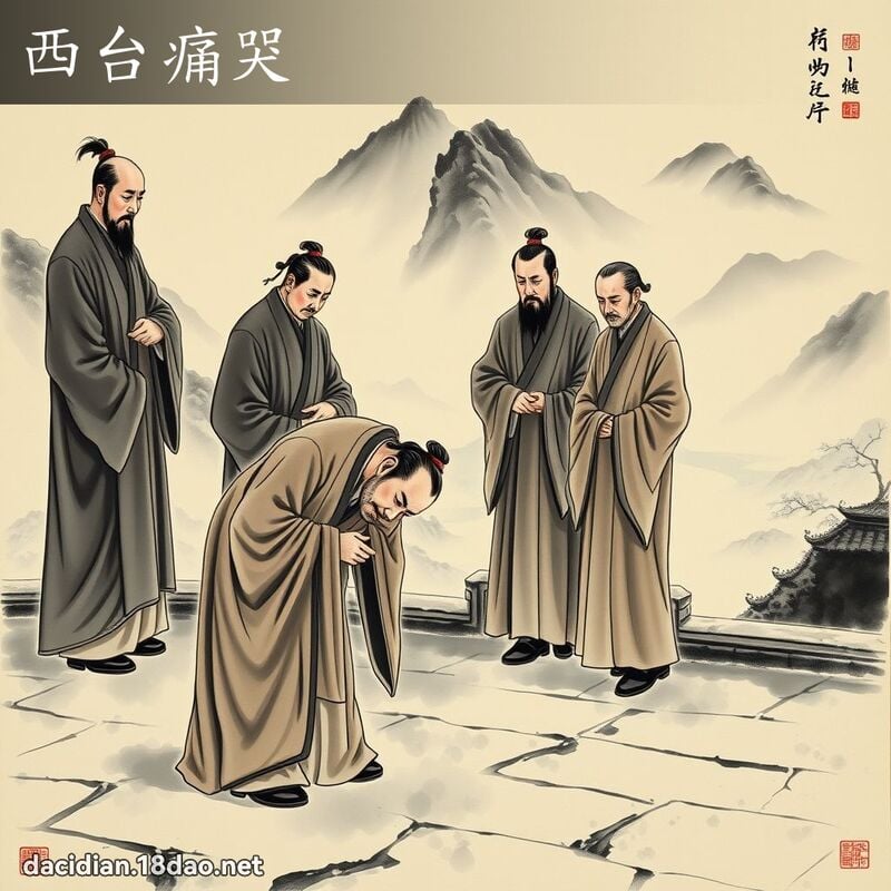 西台痛哭 配图
