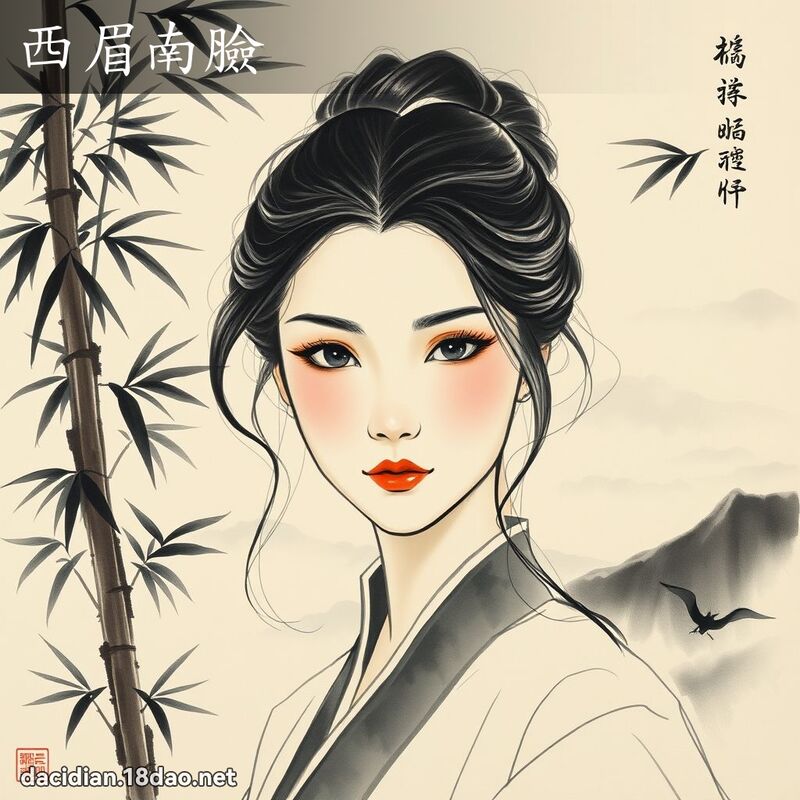西眉南脸 配图