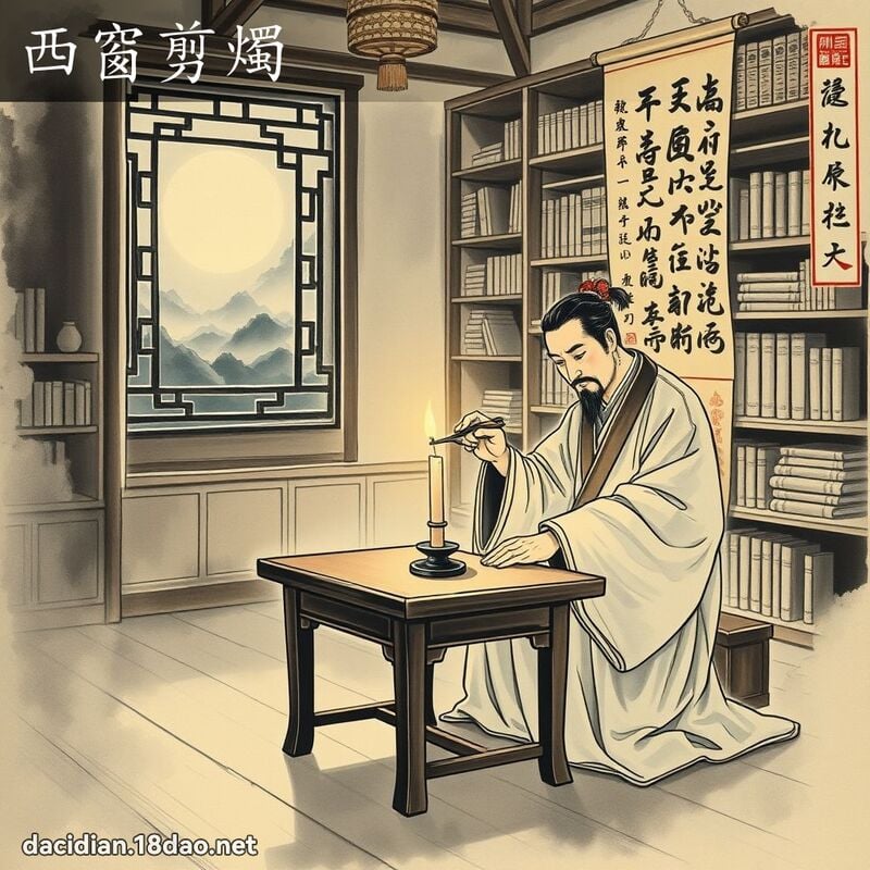 西窗剪烛 配图