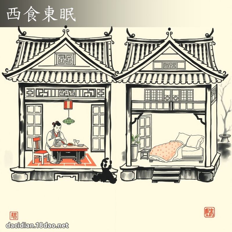 西食东眠 配图