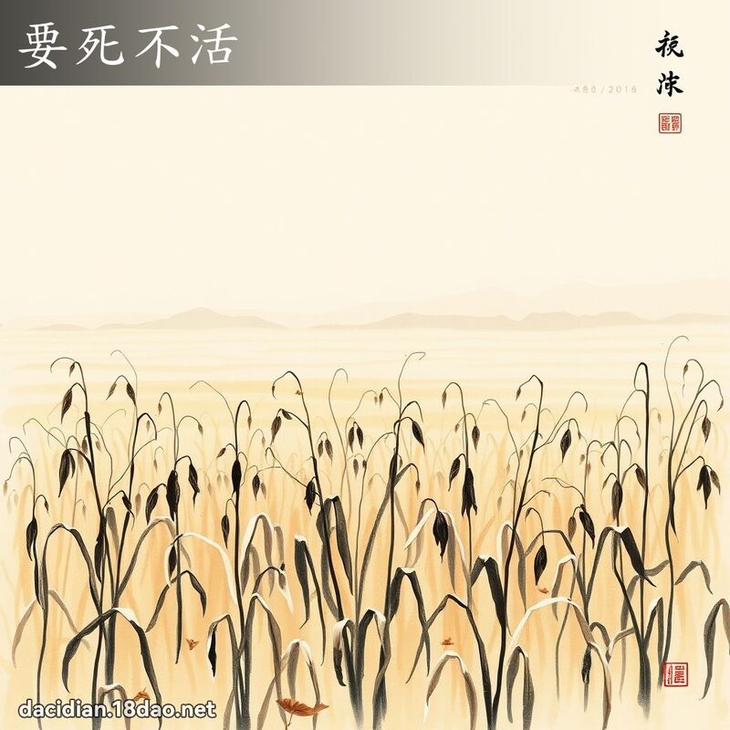 要死不活 配图