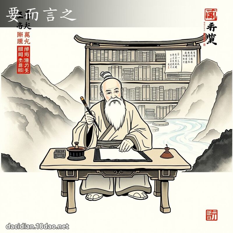 要而言之 配图