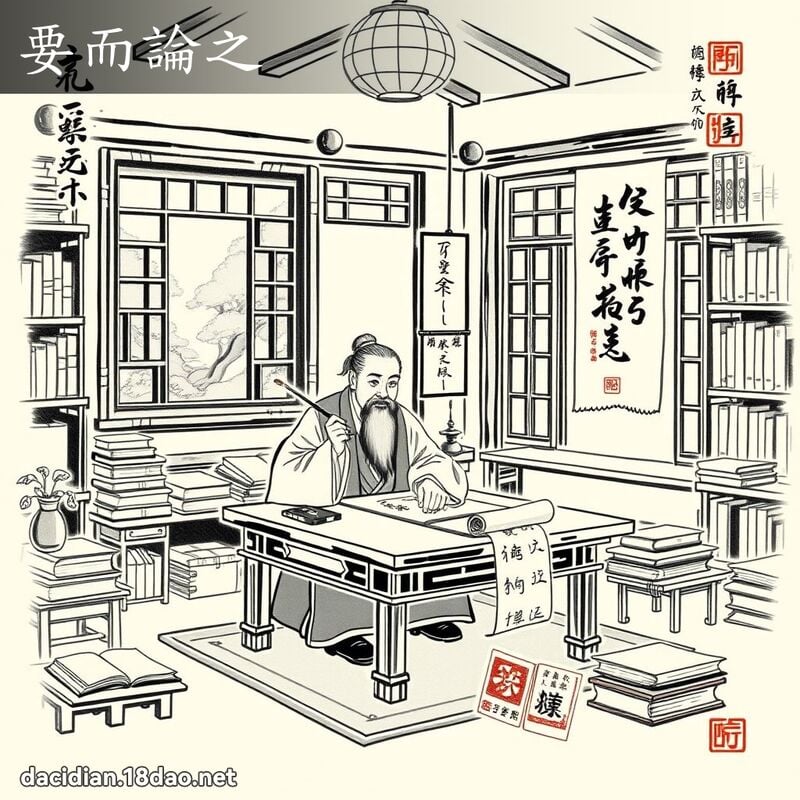 要而论之 配图