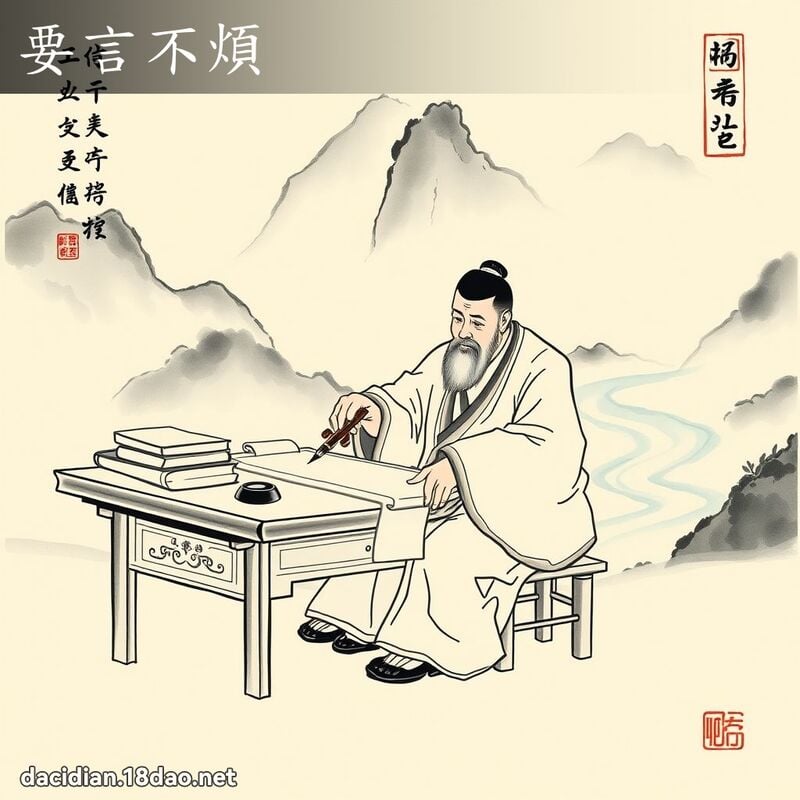 要言不烦 配图