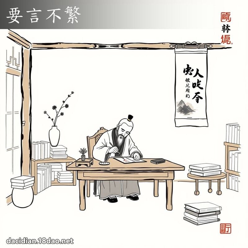 要言不繁 配图