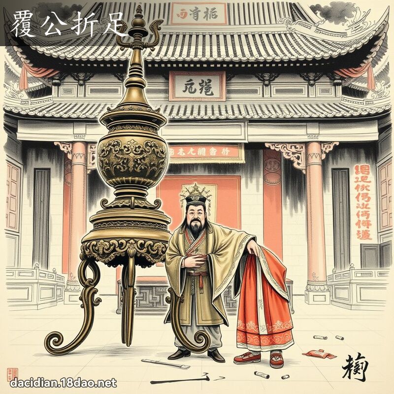 覆公折足 配图