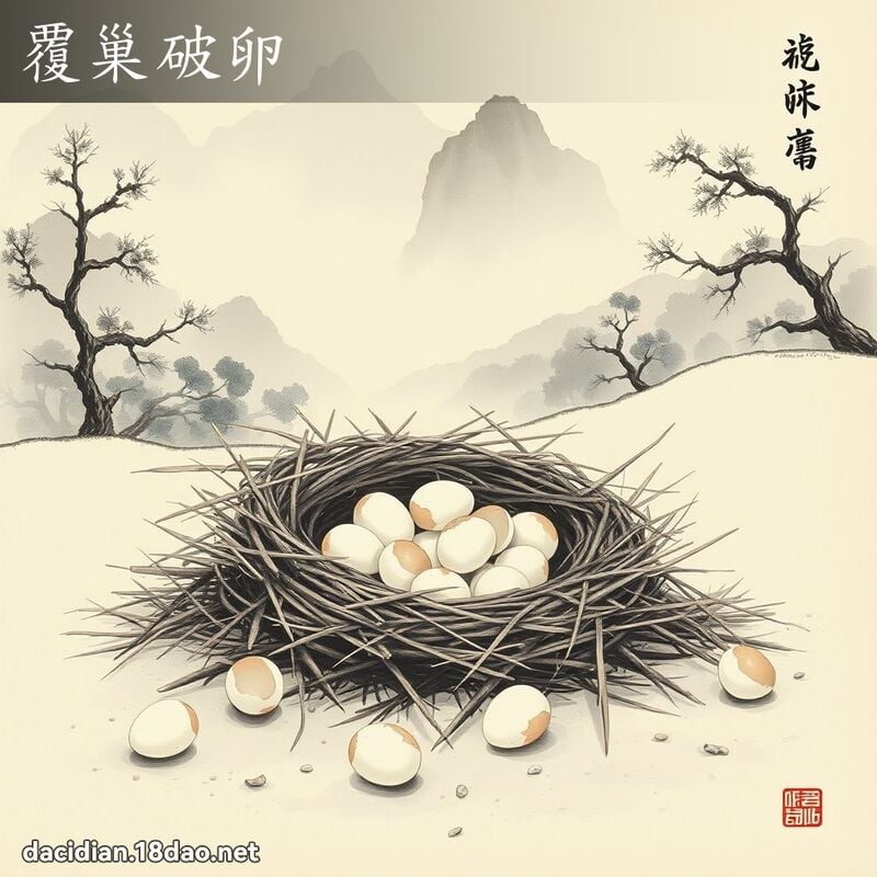 覆巢破卵 配图