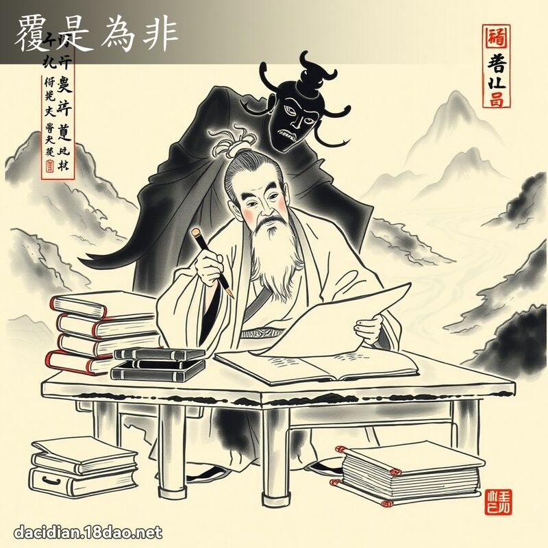 覆是为非 配图