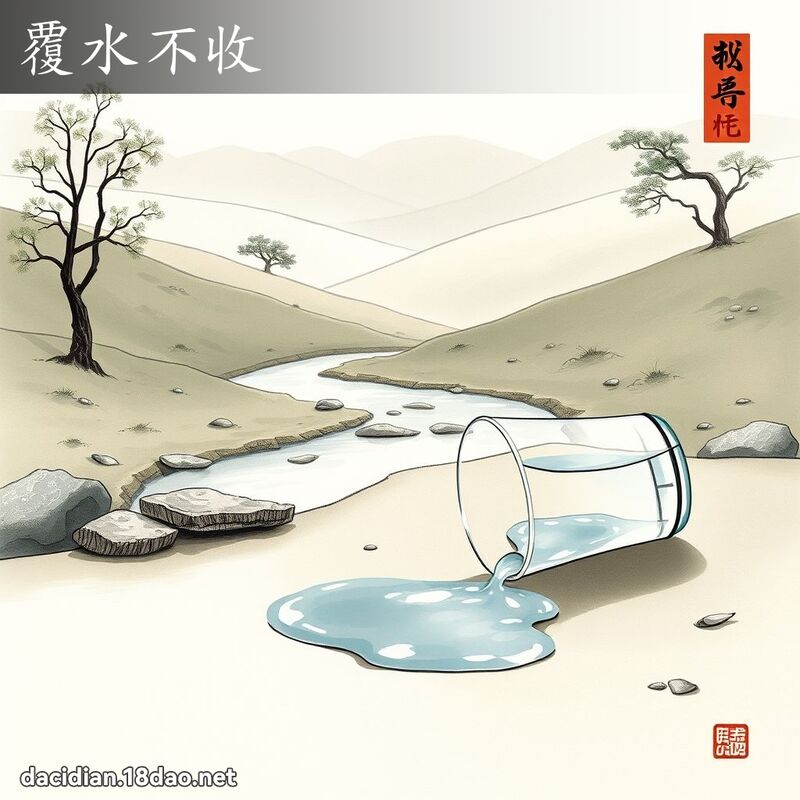 覆水不收 配图