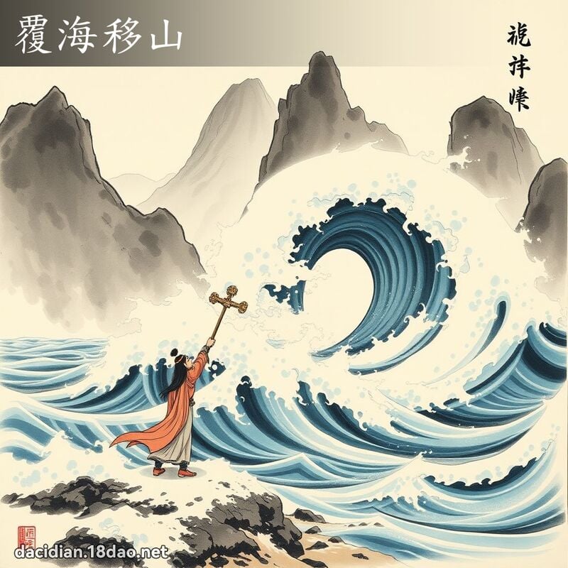 覆海移山 配图