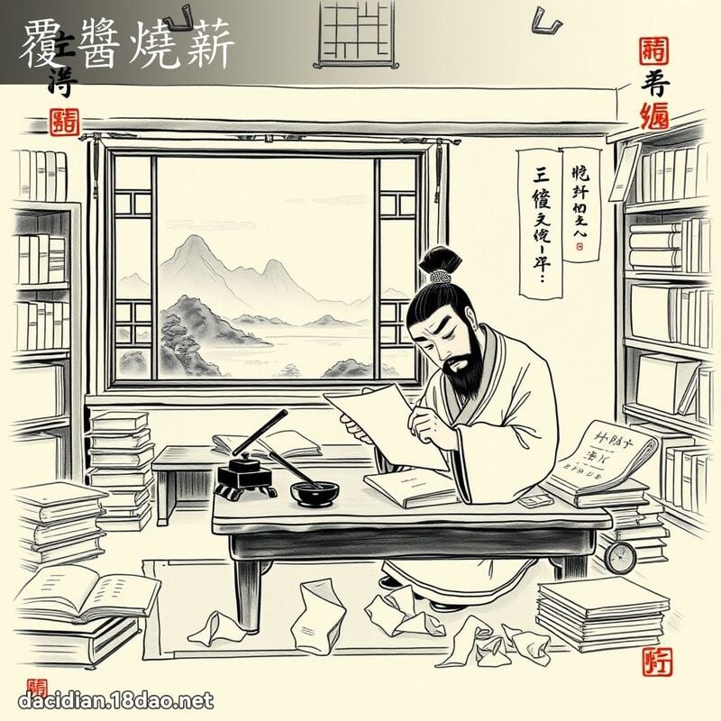 覆酱烧薪 配图