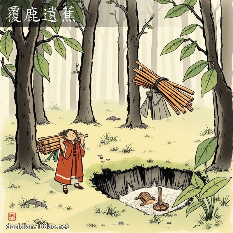覆鹿遗蕉 配图