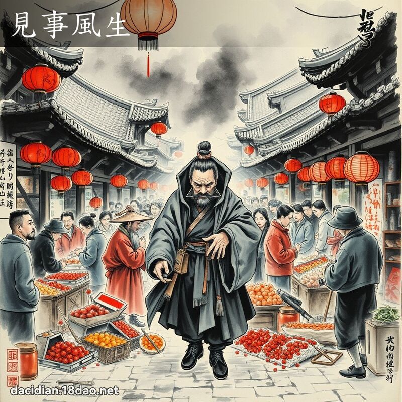 见事风生 配图