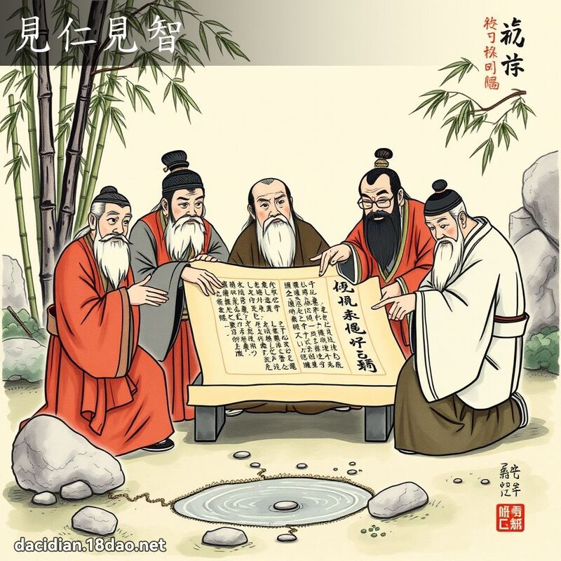 见仁见智 配图