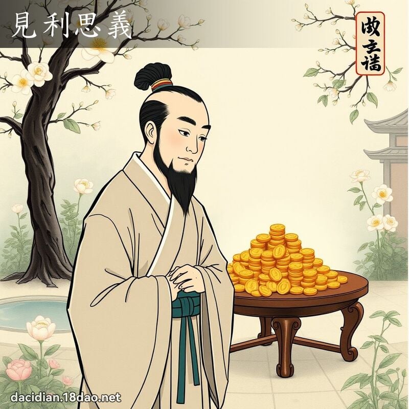 见利思义 配图