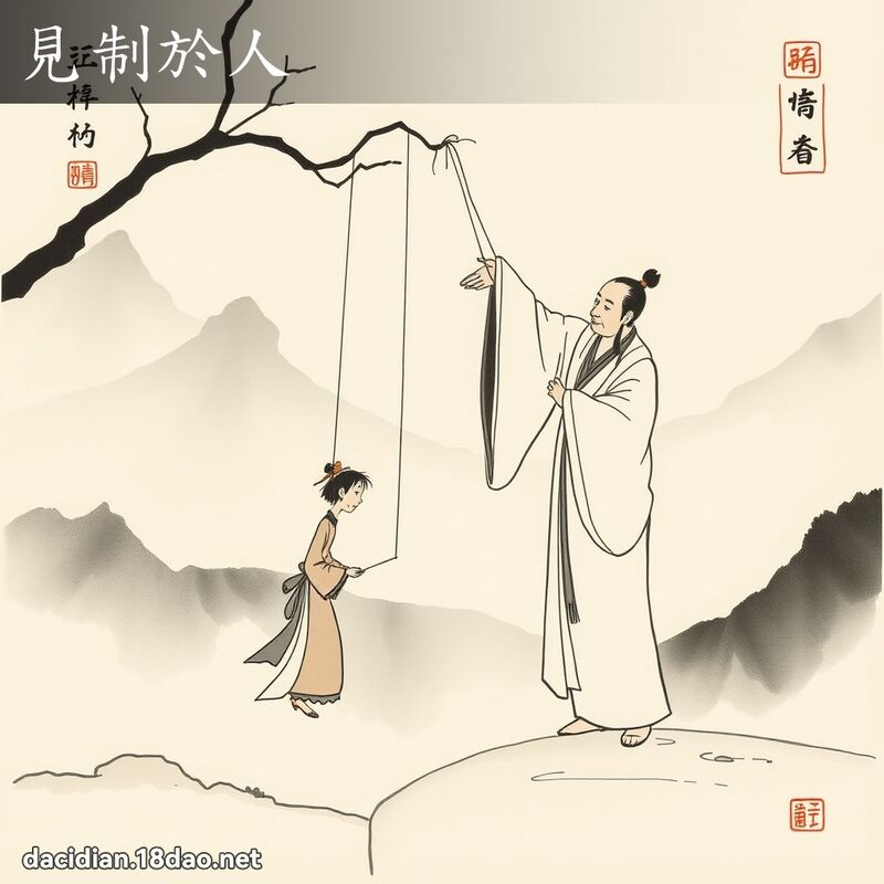 见制於人 - 中华成语配图