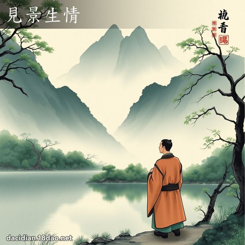 見景生情 配图
