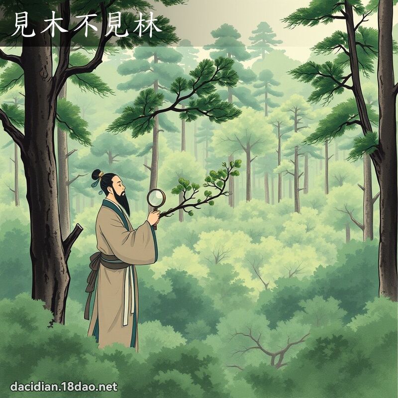 見木不見林 配图