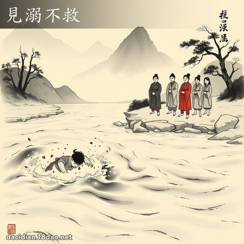見溺不救 配图