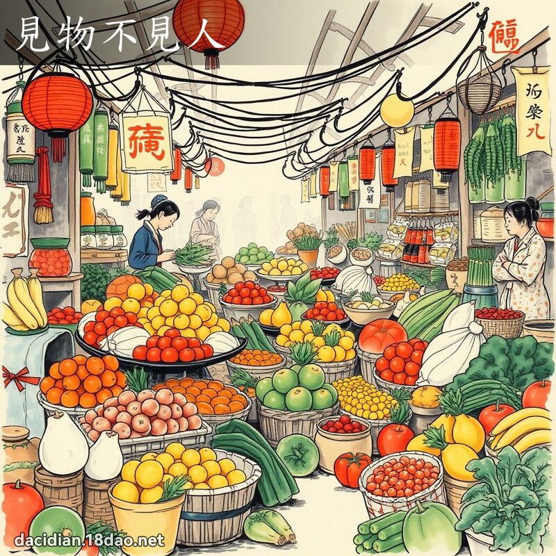 見物不見人 配图