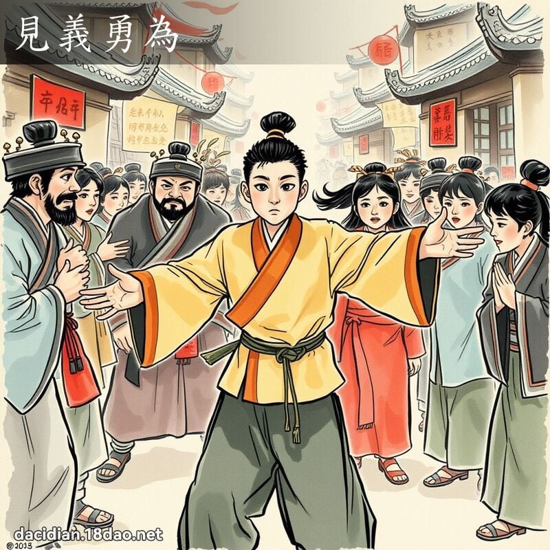 見義勇為 配图