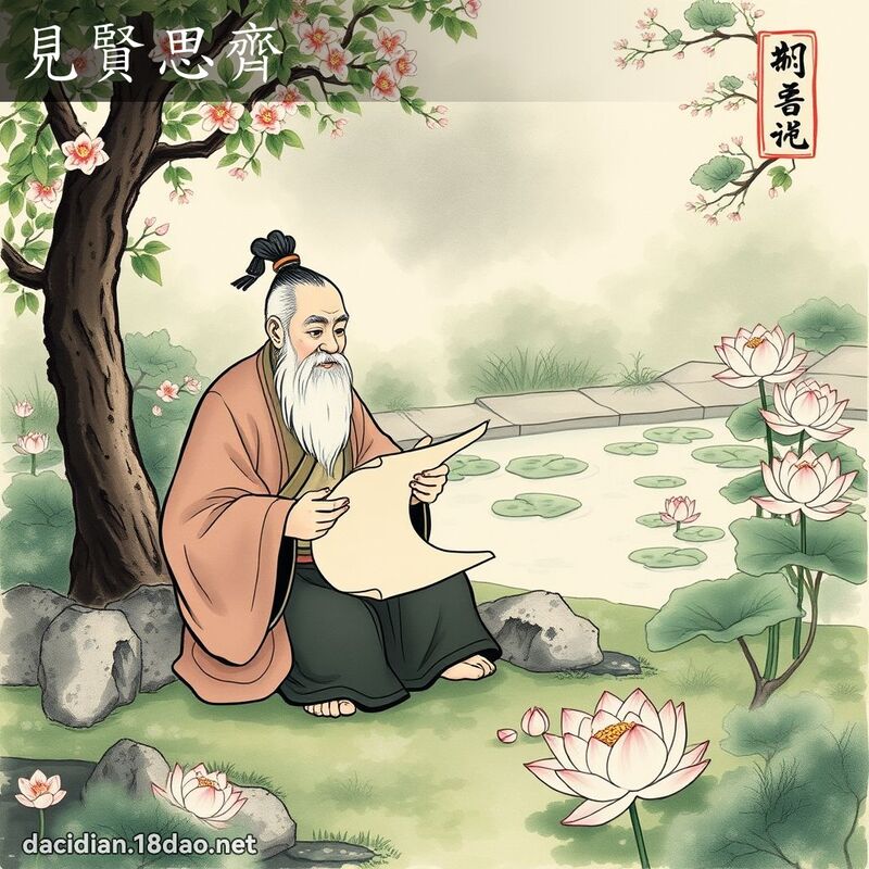 見賢思齊 配图