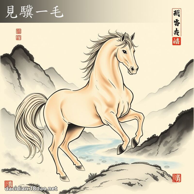 見驥一毛 配图