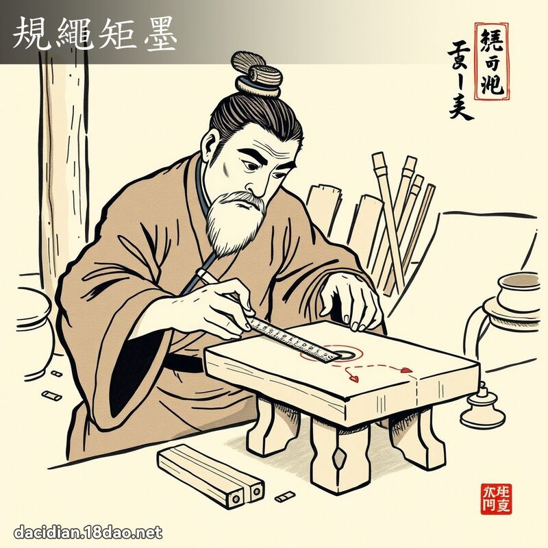 規繩矩墨 配图