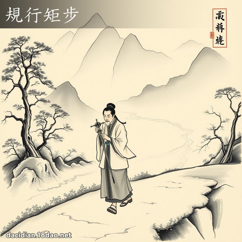 規行矩步 配图