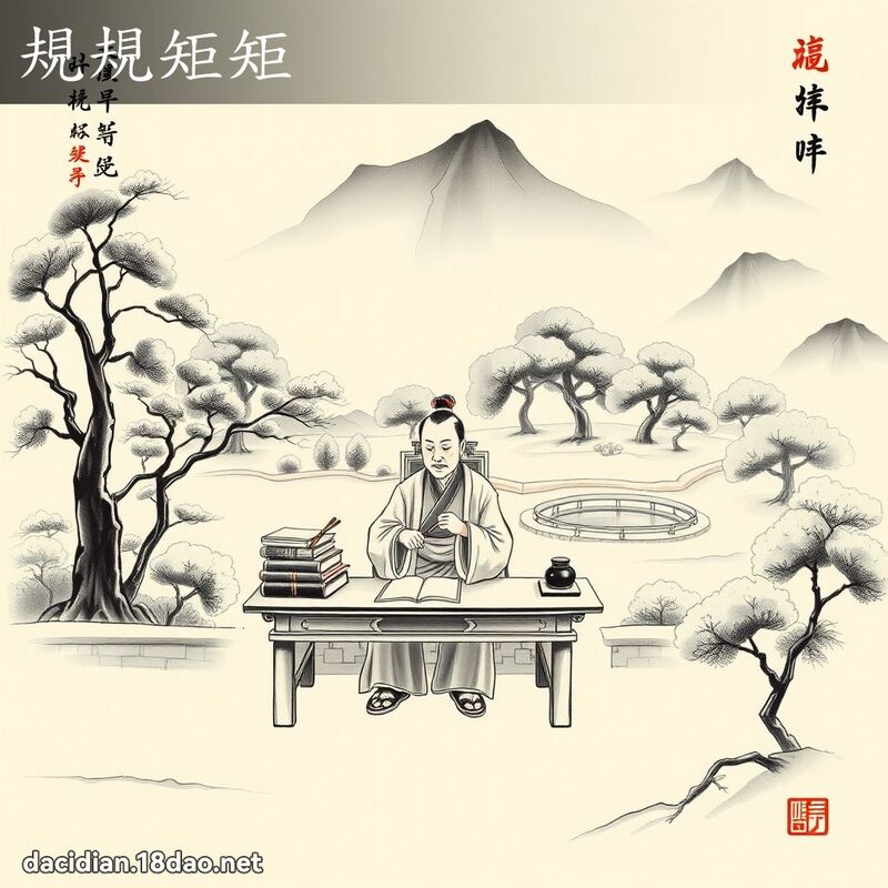 規規矩矩 配图
