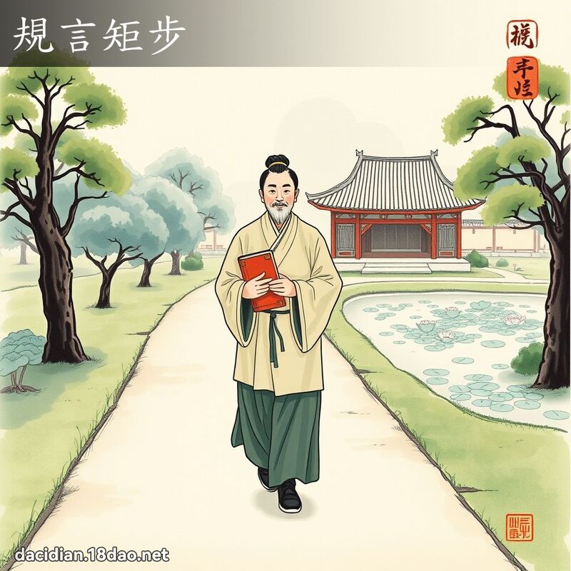 規言矩步 配图