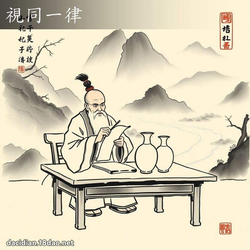 視同一律 配图