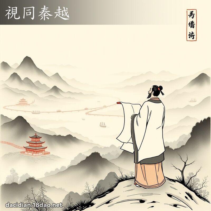 視同秦越 配图