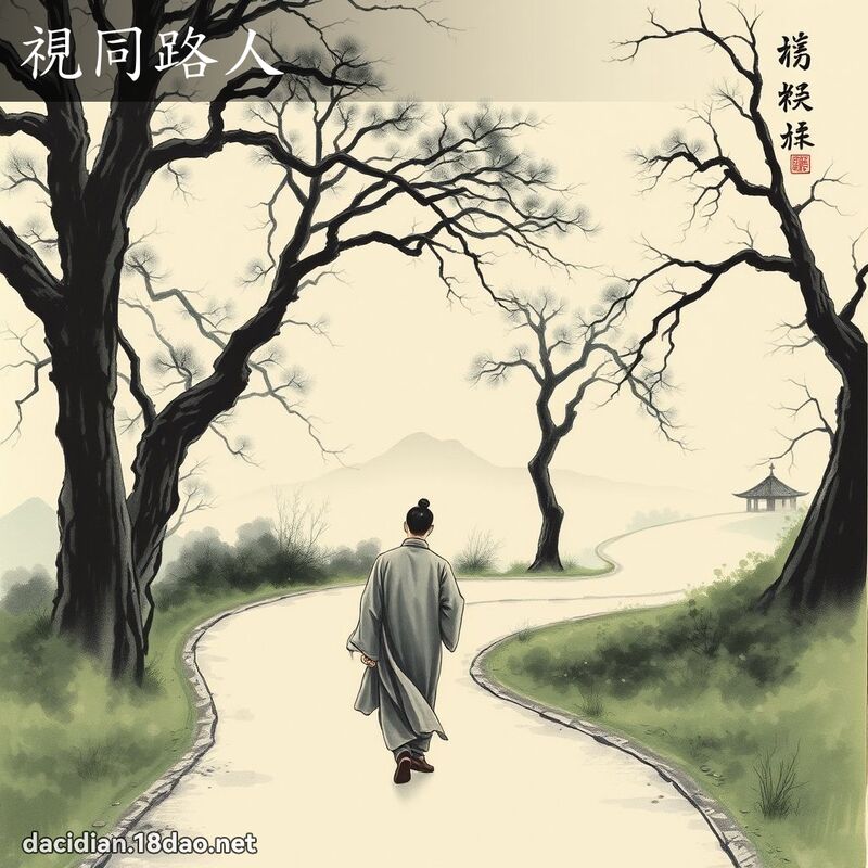 視同路人 配图