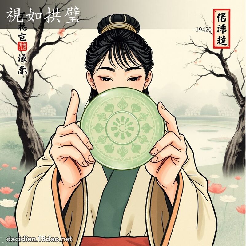 視如拱璧 配图