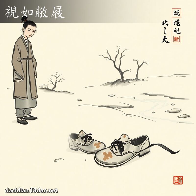 視如敝屐 配图