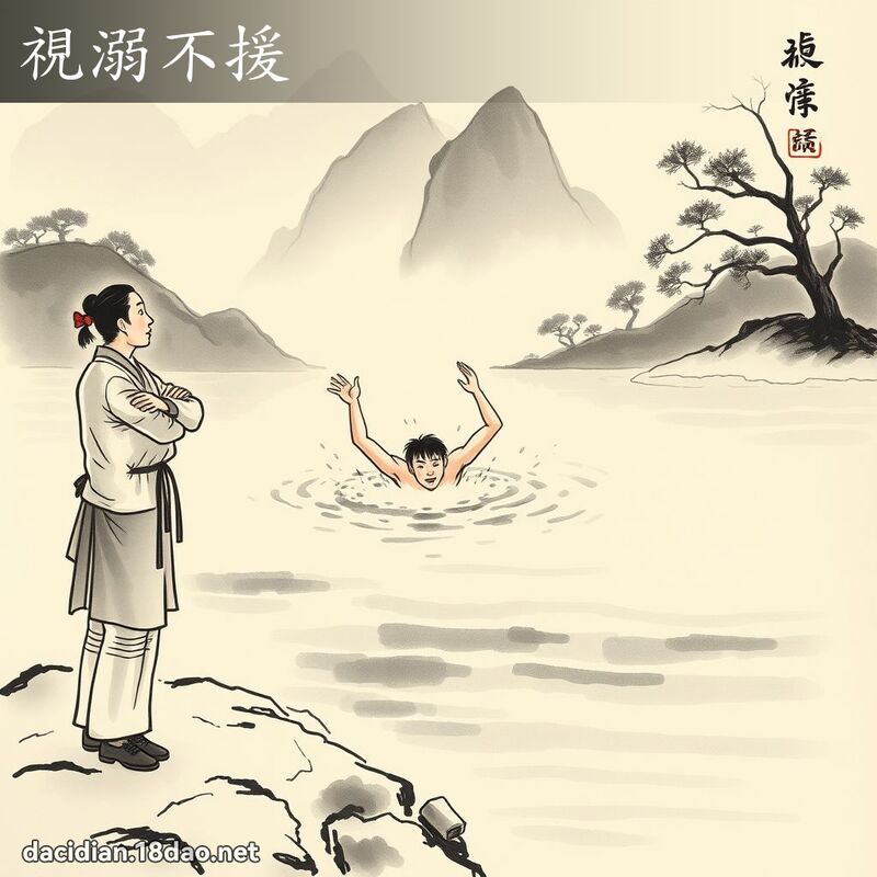 视溺不援 配图