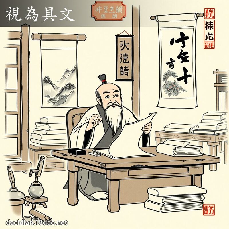 视为具文 配图