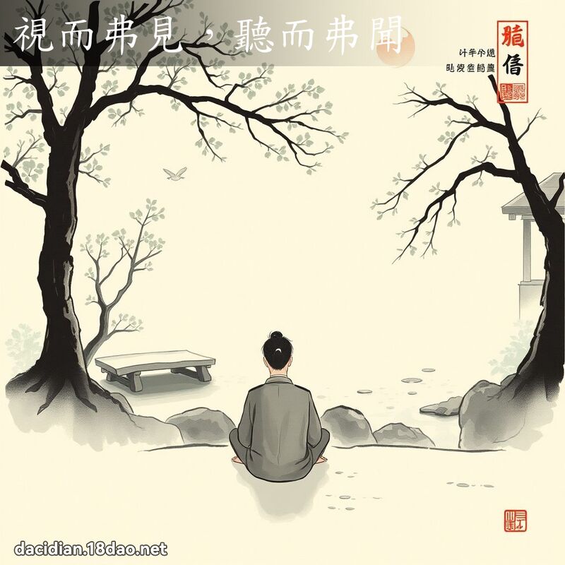 视而弗见,听而弗闻 配图