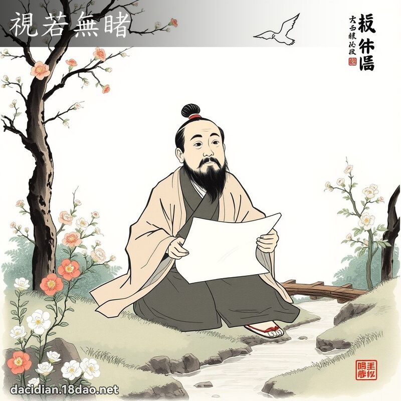 视若无睹 配图