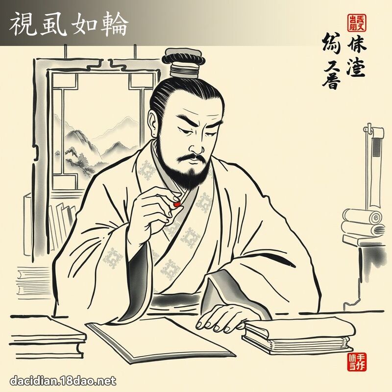 视虱如轮 配图