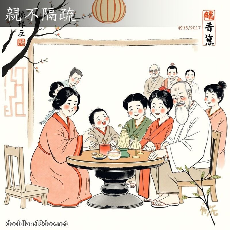 亲不隔疏 配图