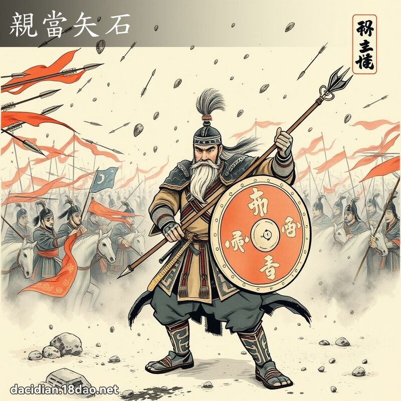 亲当矢石 配图