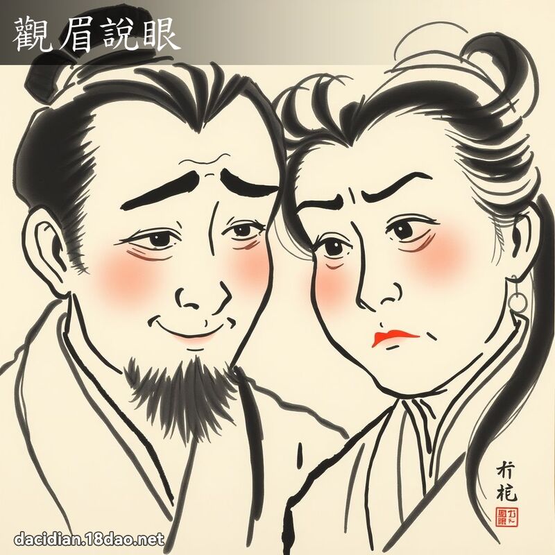 观眉说眼 配图